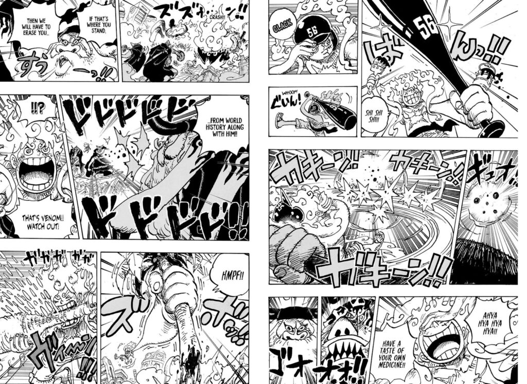 One Piece 1111 Luffy crea e usa una mazza da baseball