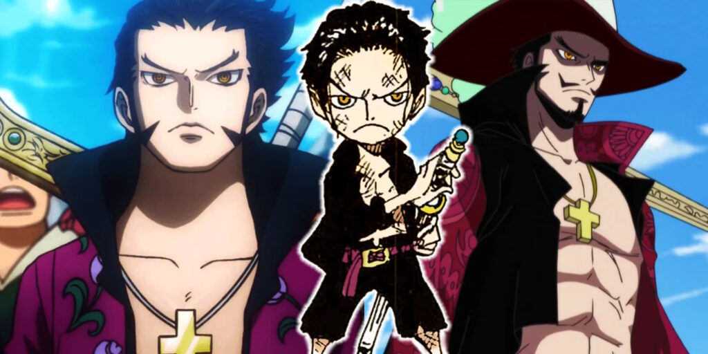 One Piece infanzia di Dracule Mihawk