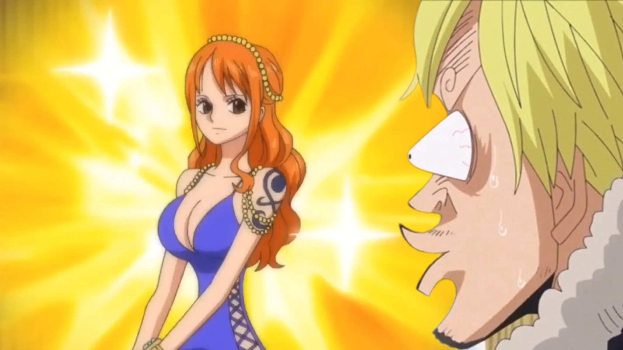 One Piece Nami negli abiti a Zou