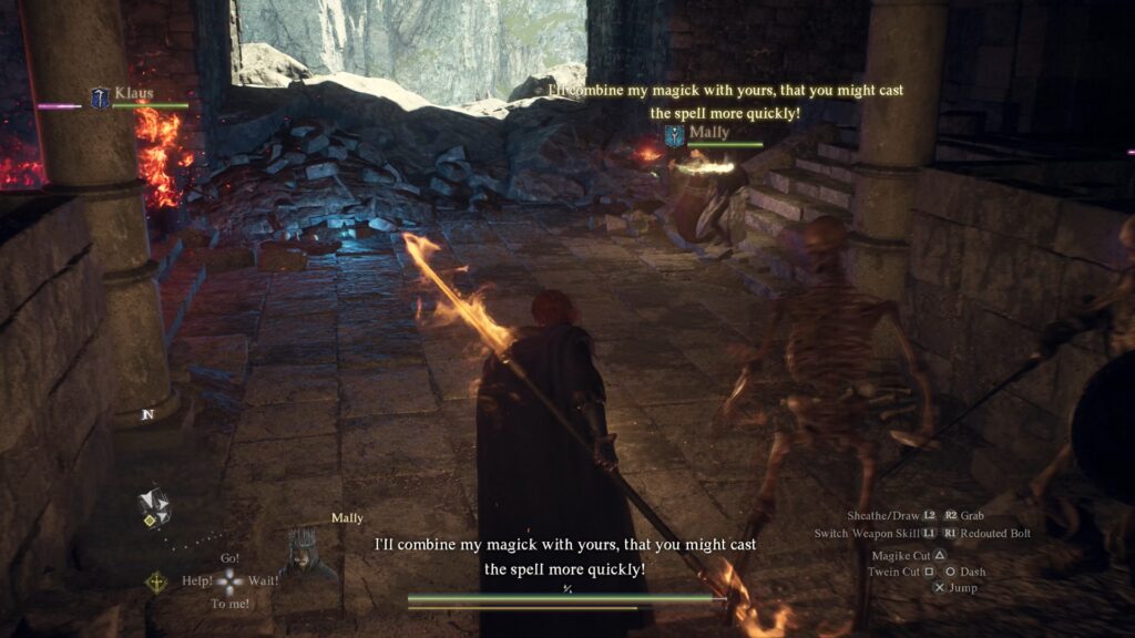 Dragon's Dogma 2 teamwork con le pedine