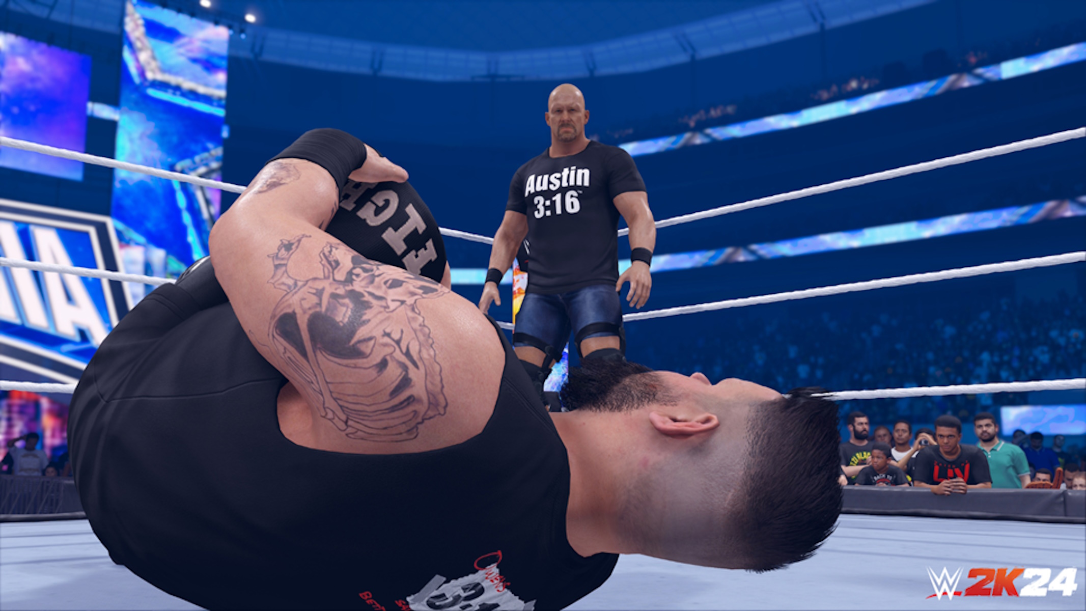 WWE 2K24 Steve Austin vs Kevin Owens