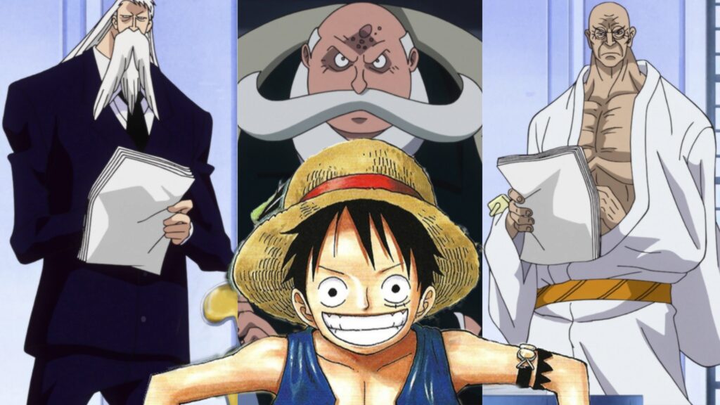 Mars, Warcury, Nasjuro e Luffy di One Piece