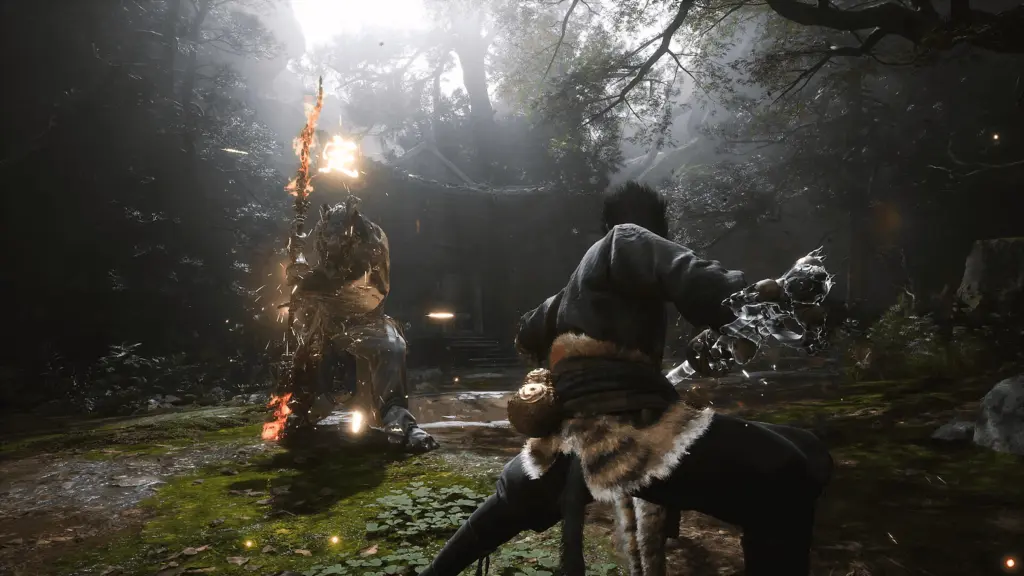 Black Myth Wukong combattimento nella foresta