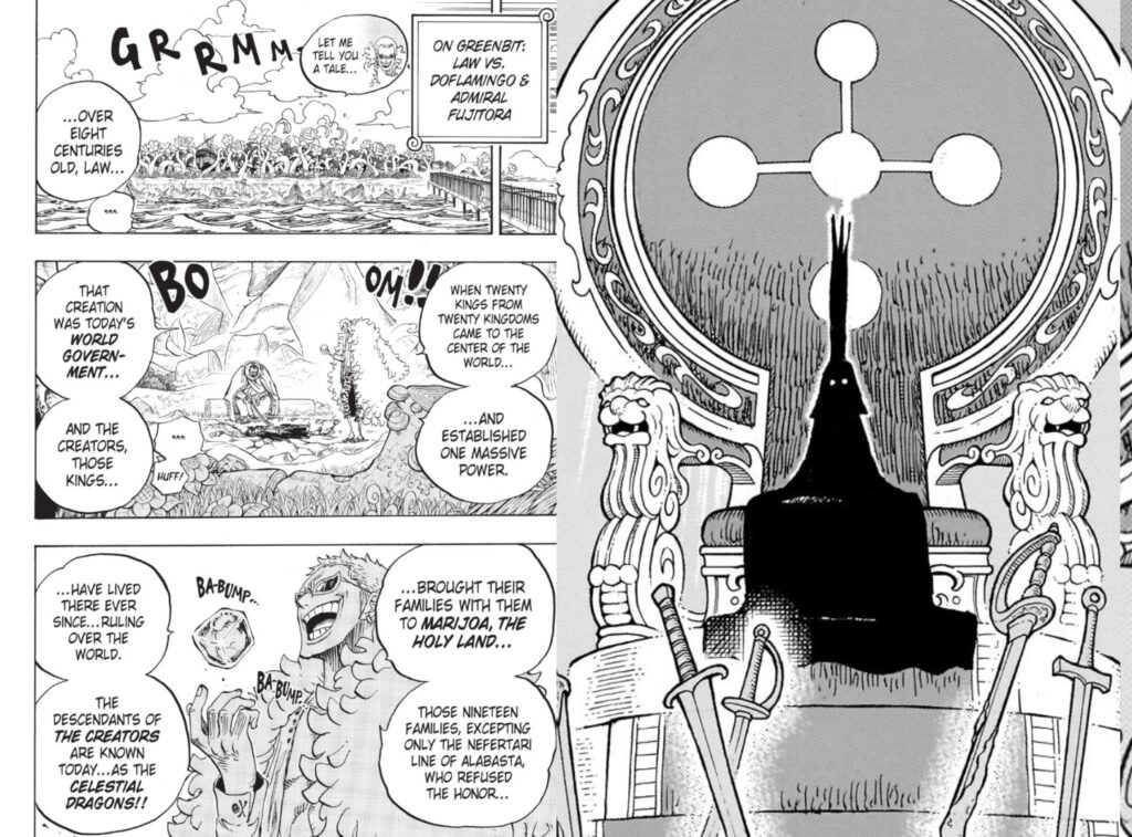 Doflamingo e Im-Sama di One Piece