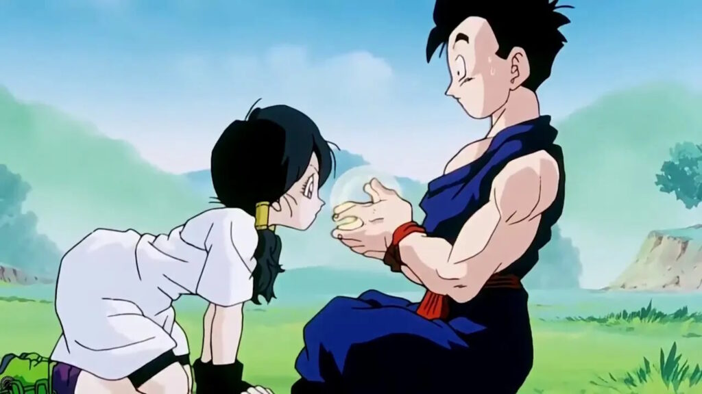 Dragon Ball Z Allenamento tra Videl e Gohan