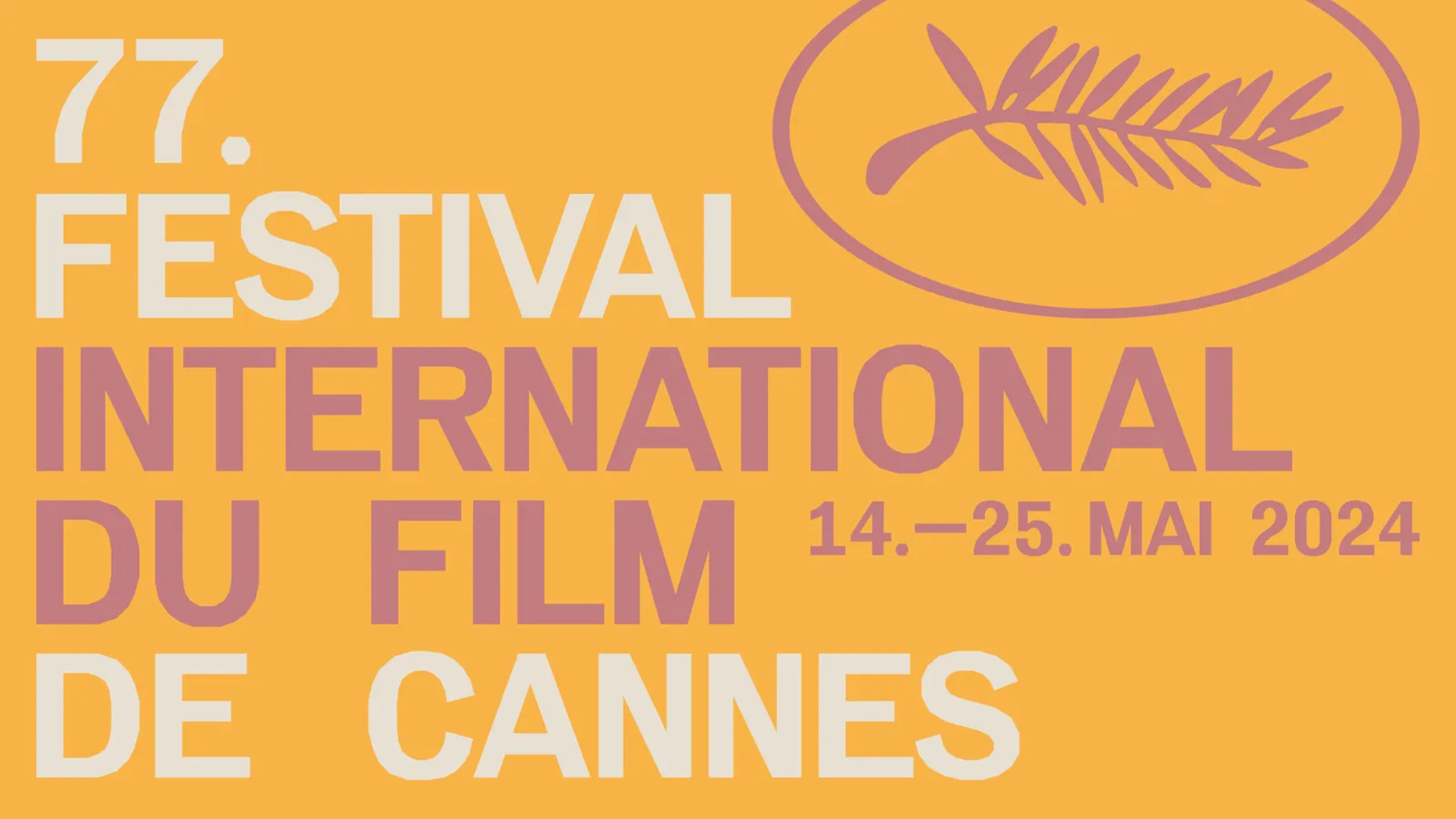 Il logo ufficiale della 77esima edizione del Festival di Cannes 2024.
