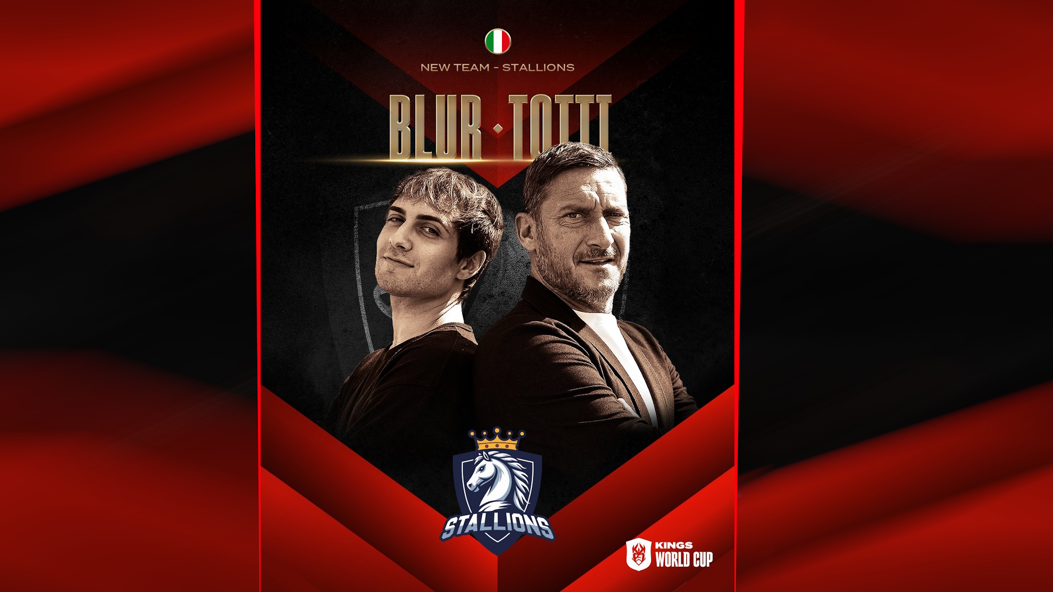 Blur e Totti rappresenteranno l'Italia con il loro team Stallions alla Kings World Cup