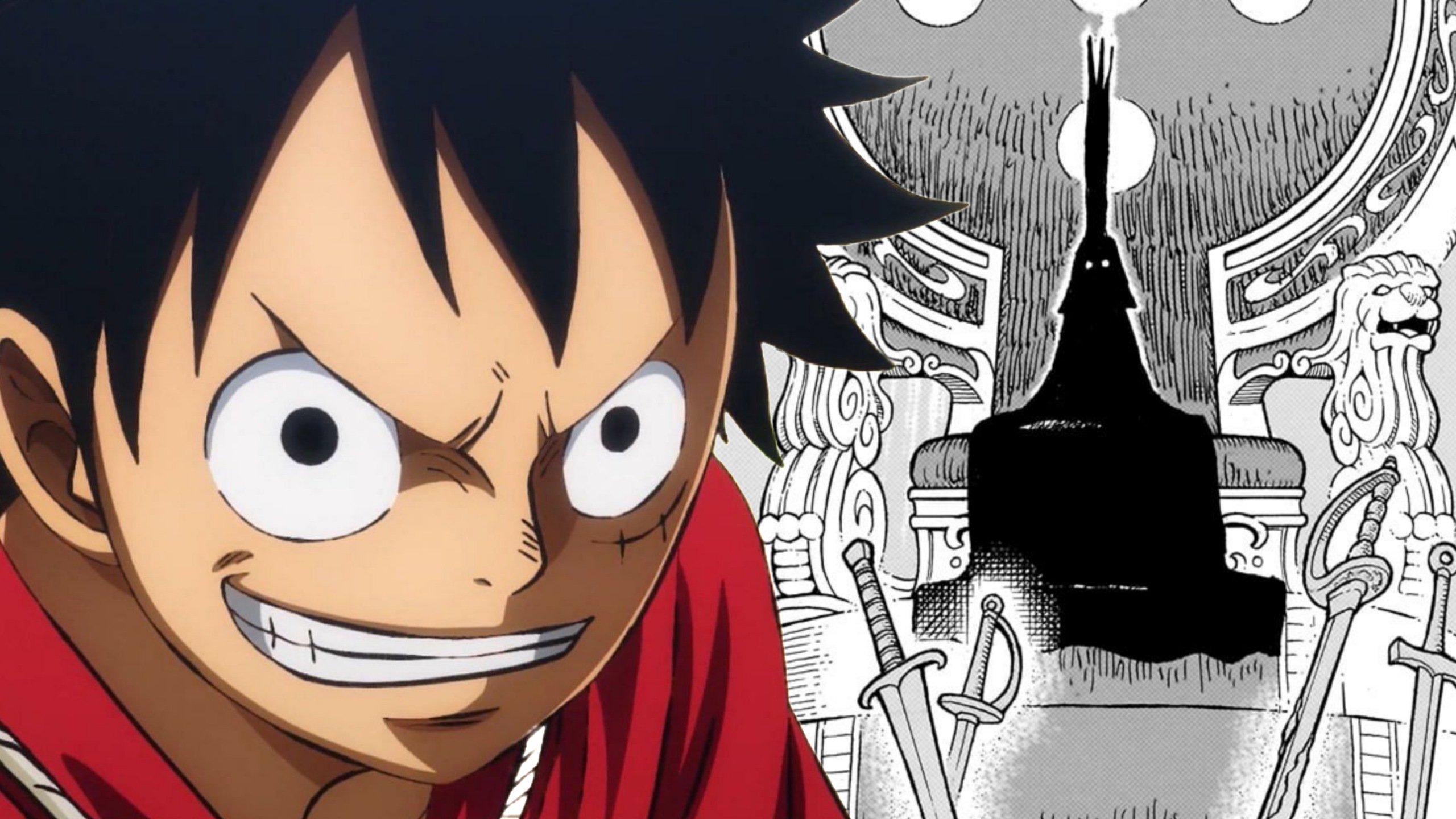 Luffy e Im-sama di One Piece