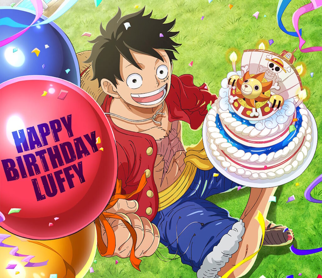 One Piece auguri di compleanno a Luffy