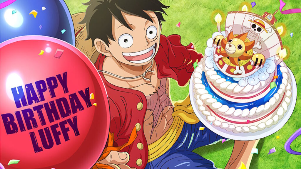 One Piece auguri di compleanno a Luffy