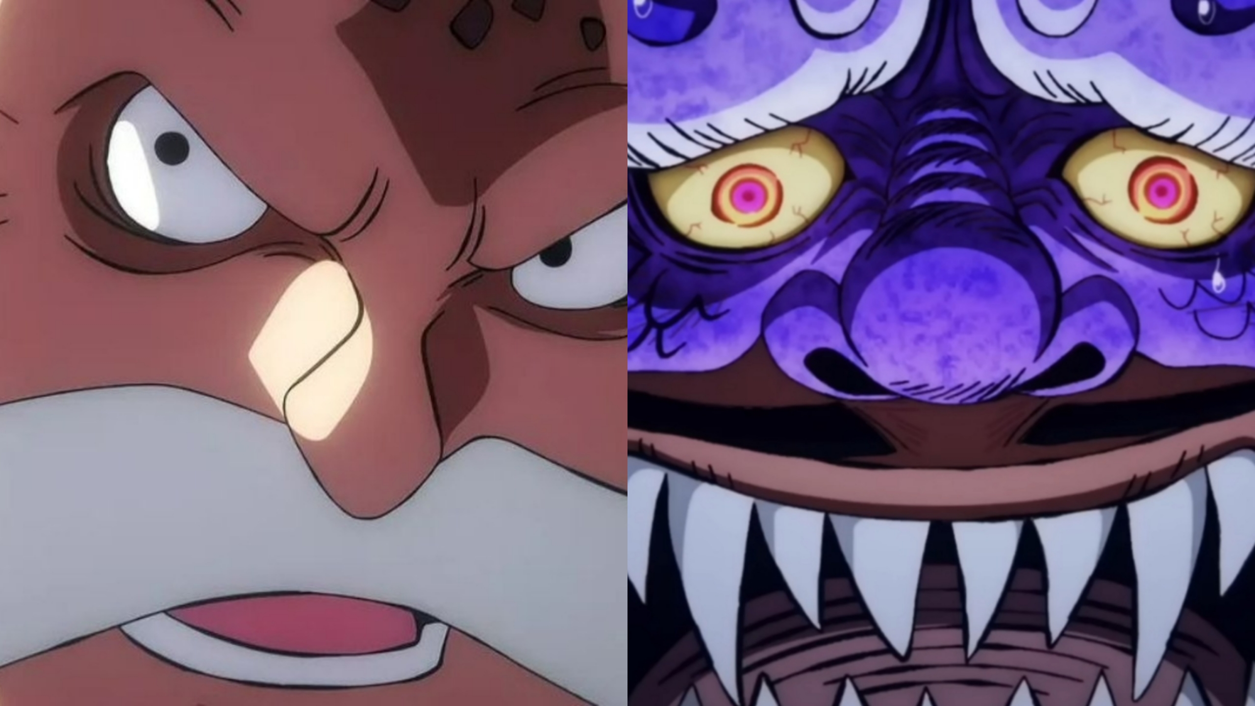 Topman Warcury e Kaido di One Piece