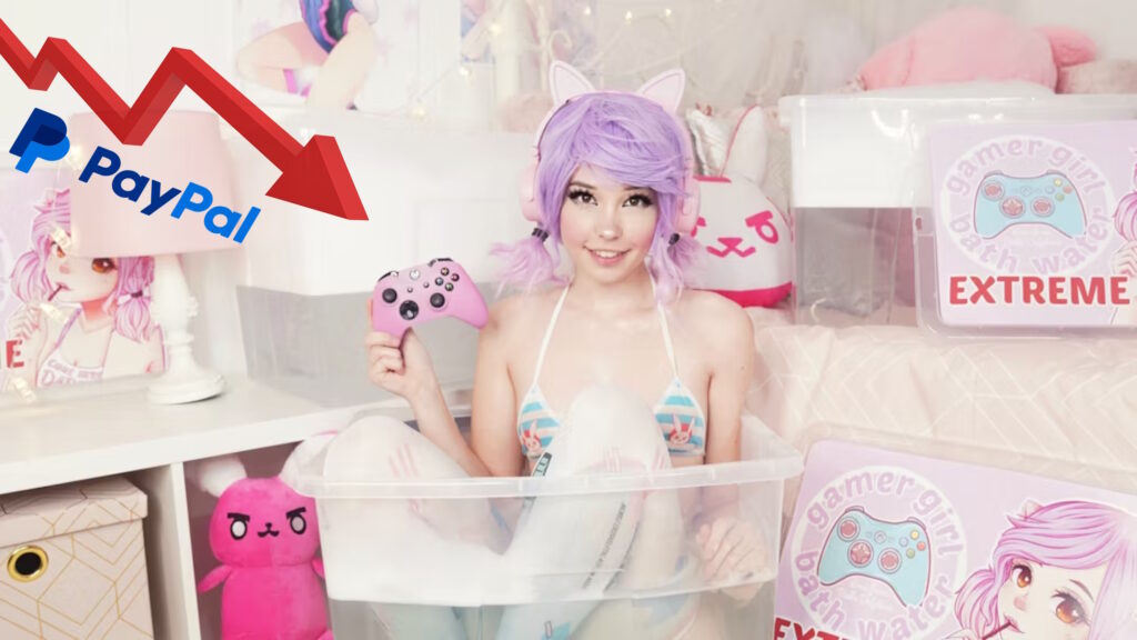 Acqua del bagno di Belle Delphine e perdite a causa di PayPal