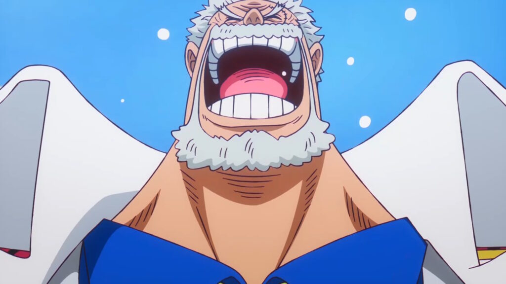 One Piece 1103 Vice Ammiraglio Garp che ride