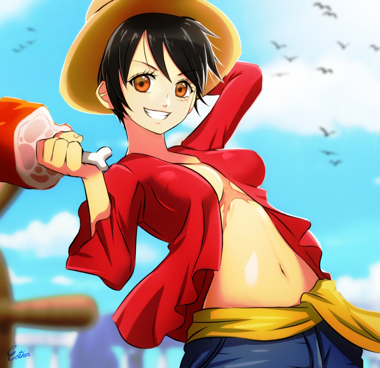 One Piece Luffy versione femminile