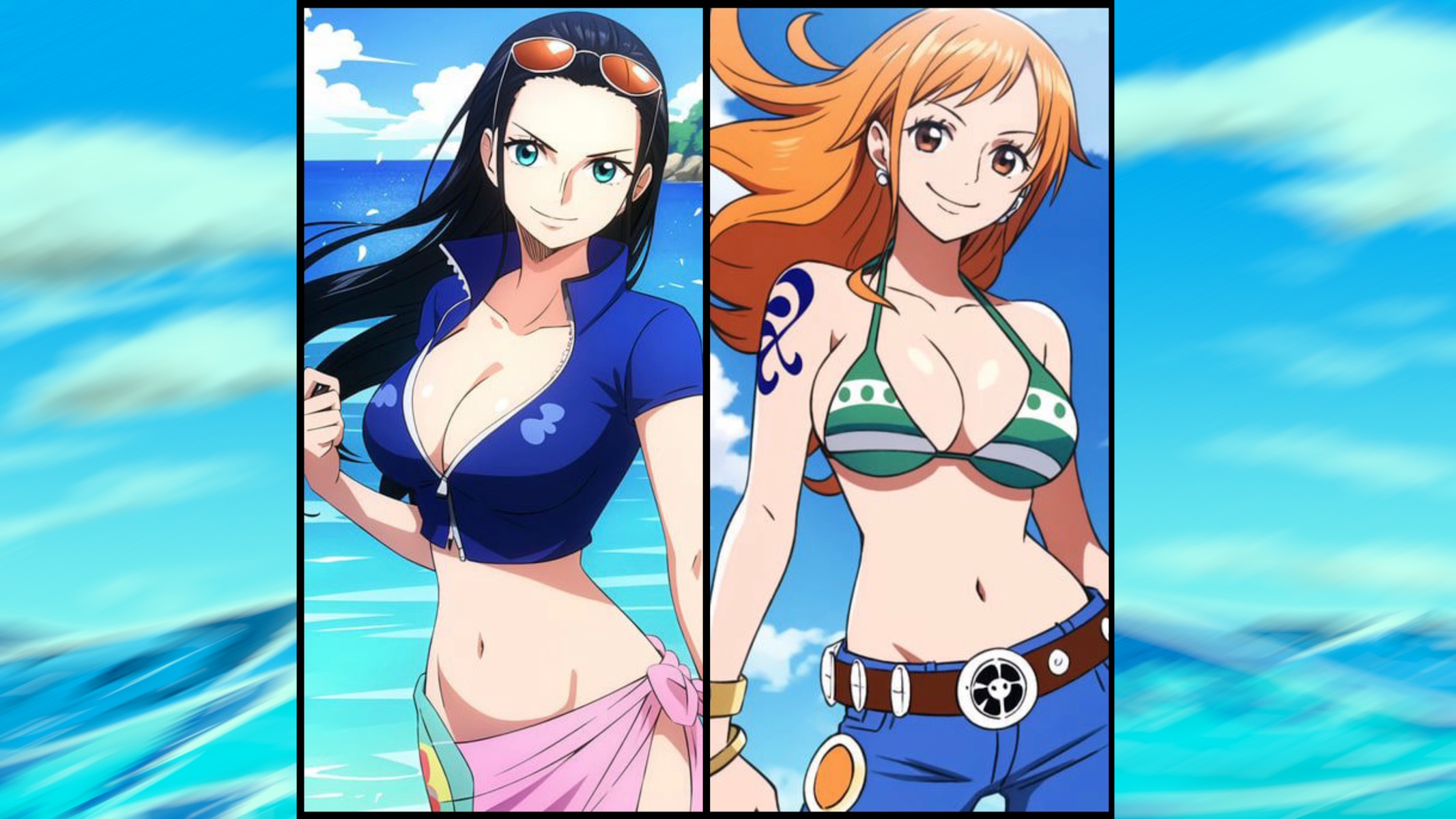 One Piece Nami e Nico Robin post timeskip