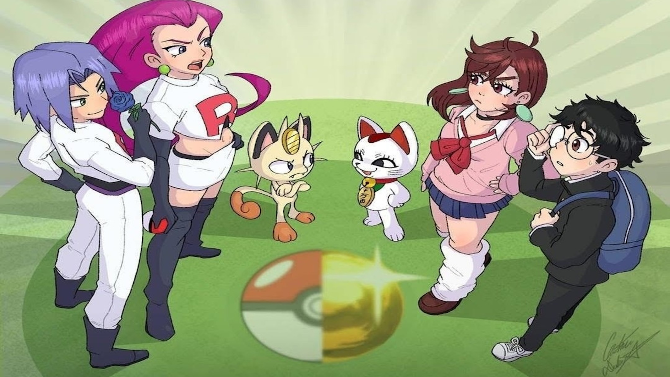 Il team rocket di Pokémon e il team di Dandadan a confronto