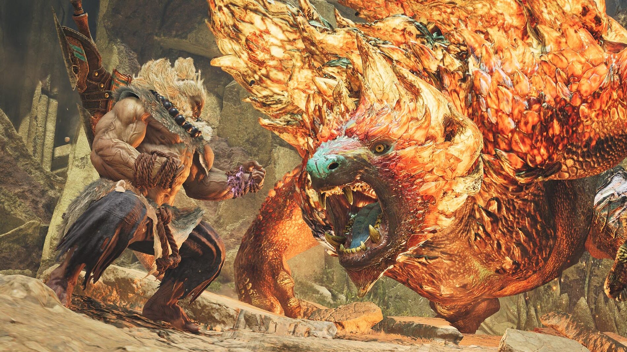 Akuma di Street Fighter in Monster Hunter Wilds
