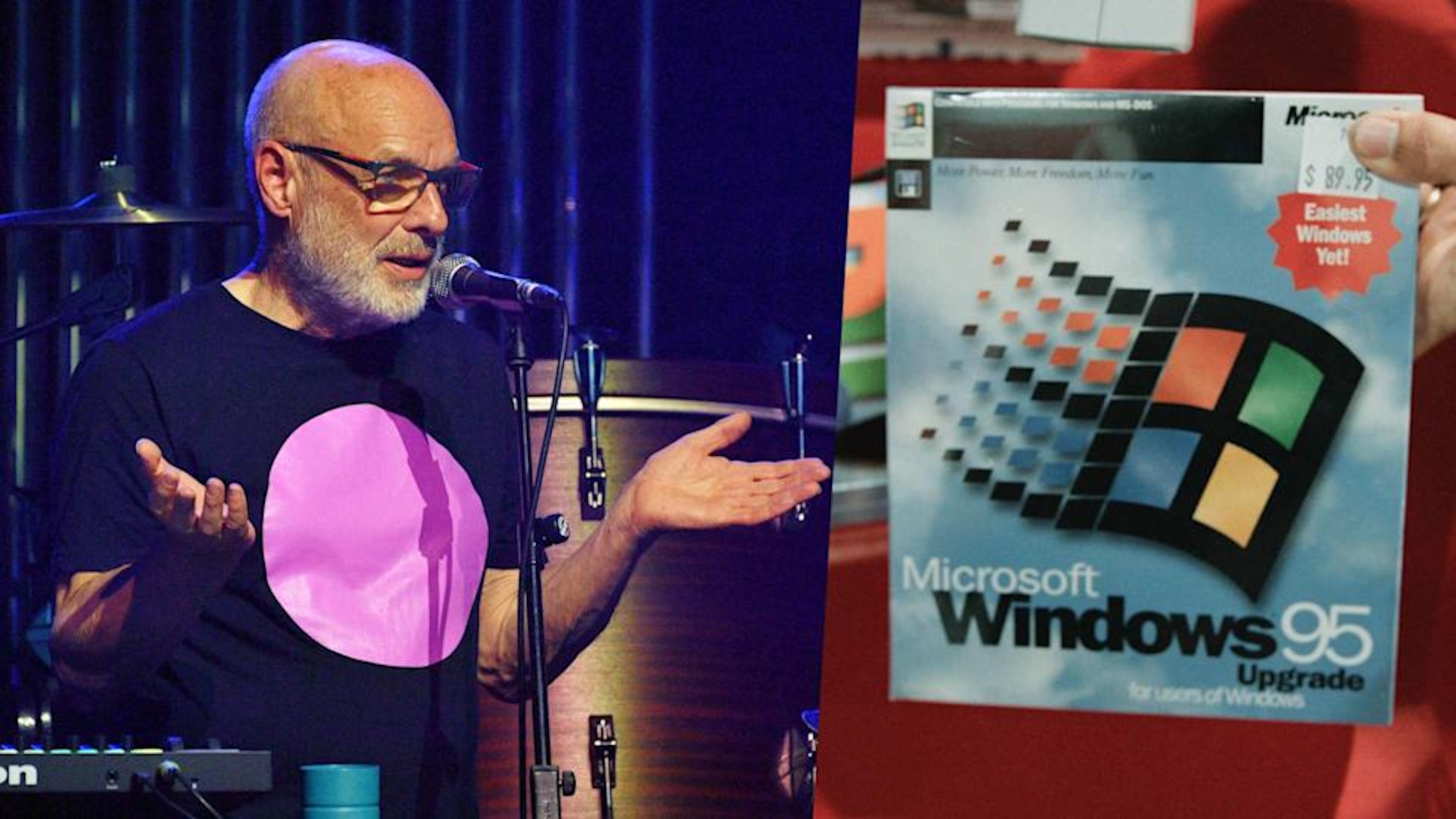 Brian Eno, creatore del motivo di avvio di Windows 95 di Microsoft
