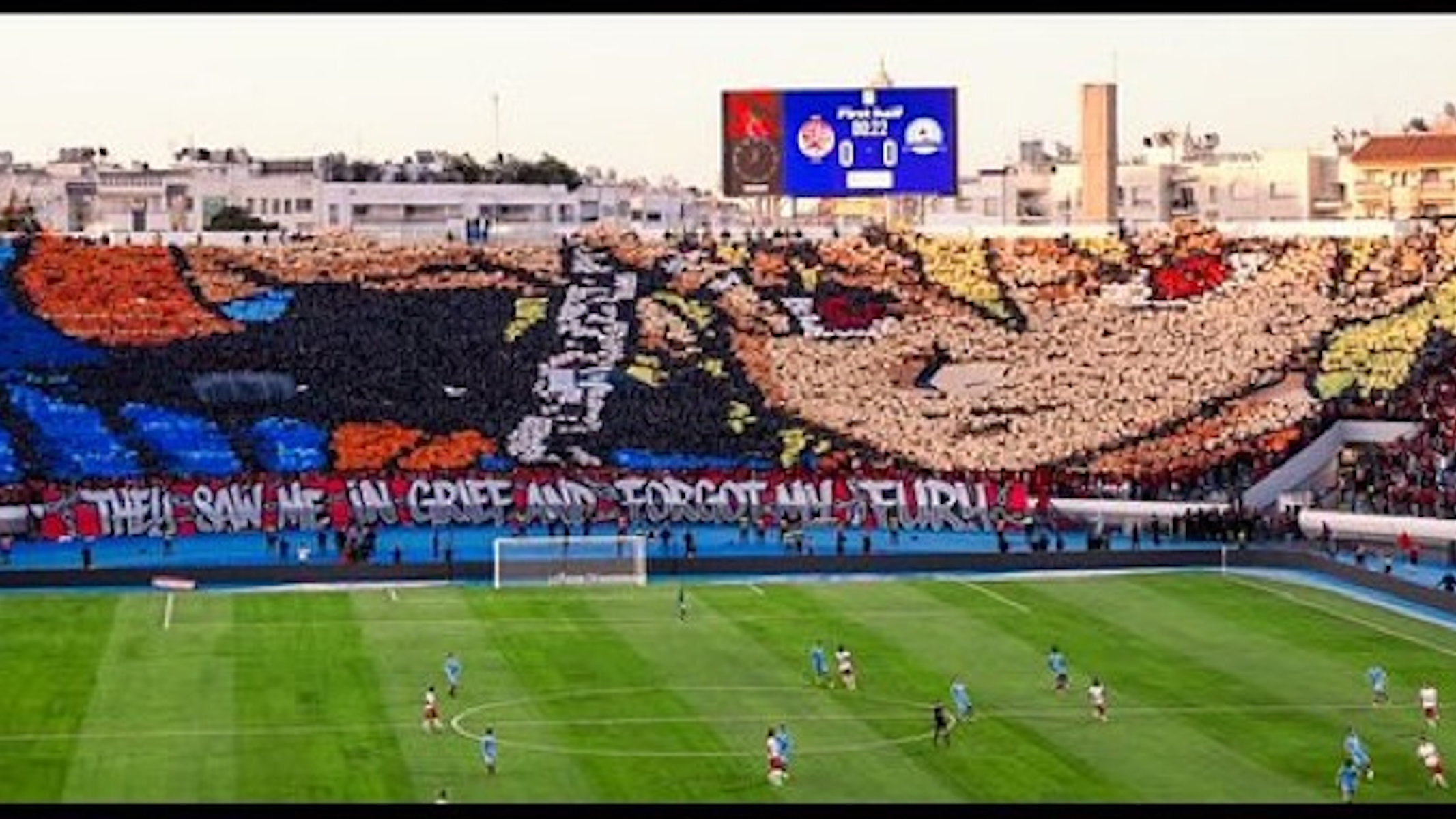 coreografia del Wydad Athletic Club dedicata a Kurapika di Hunter x Hunter