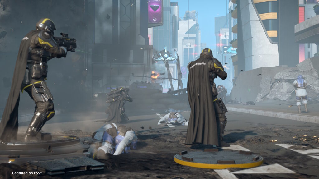 helldivers 2 ambientazione urbana