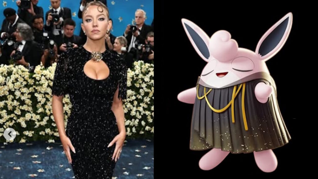 met gala pokemon sydney sweeney