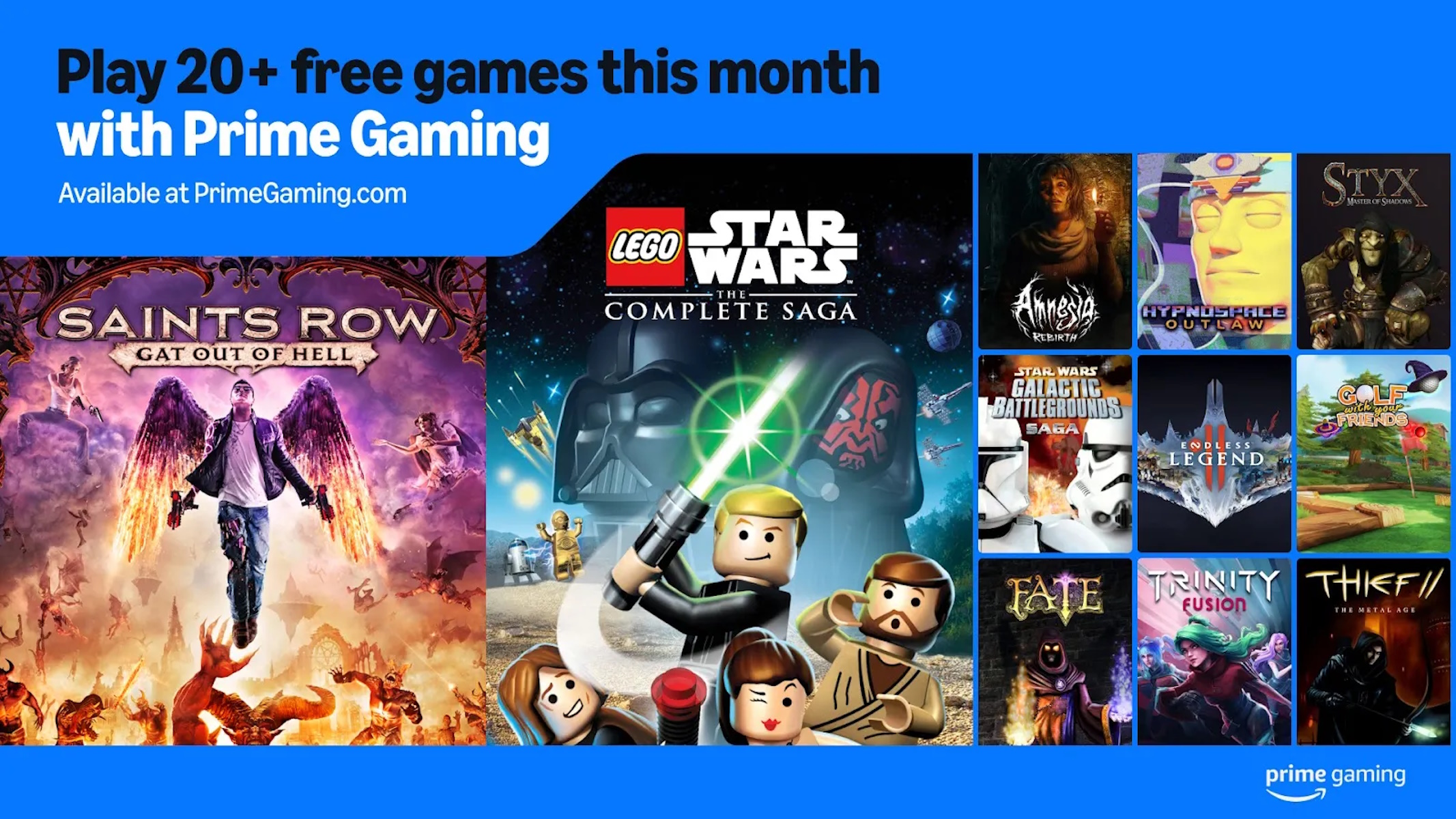 Giochi gratis di maggio 2025 su Amazon Prime Gaming