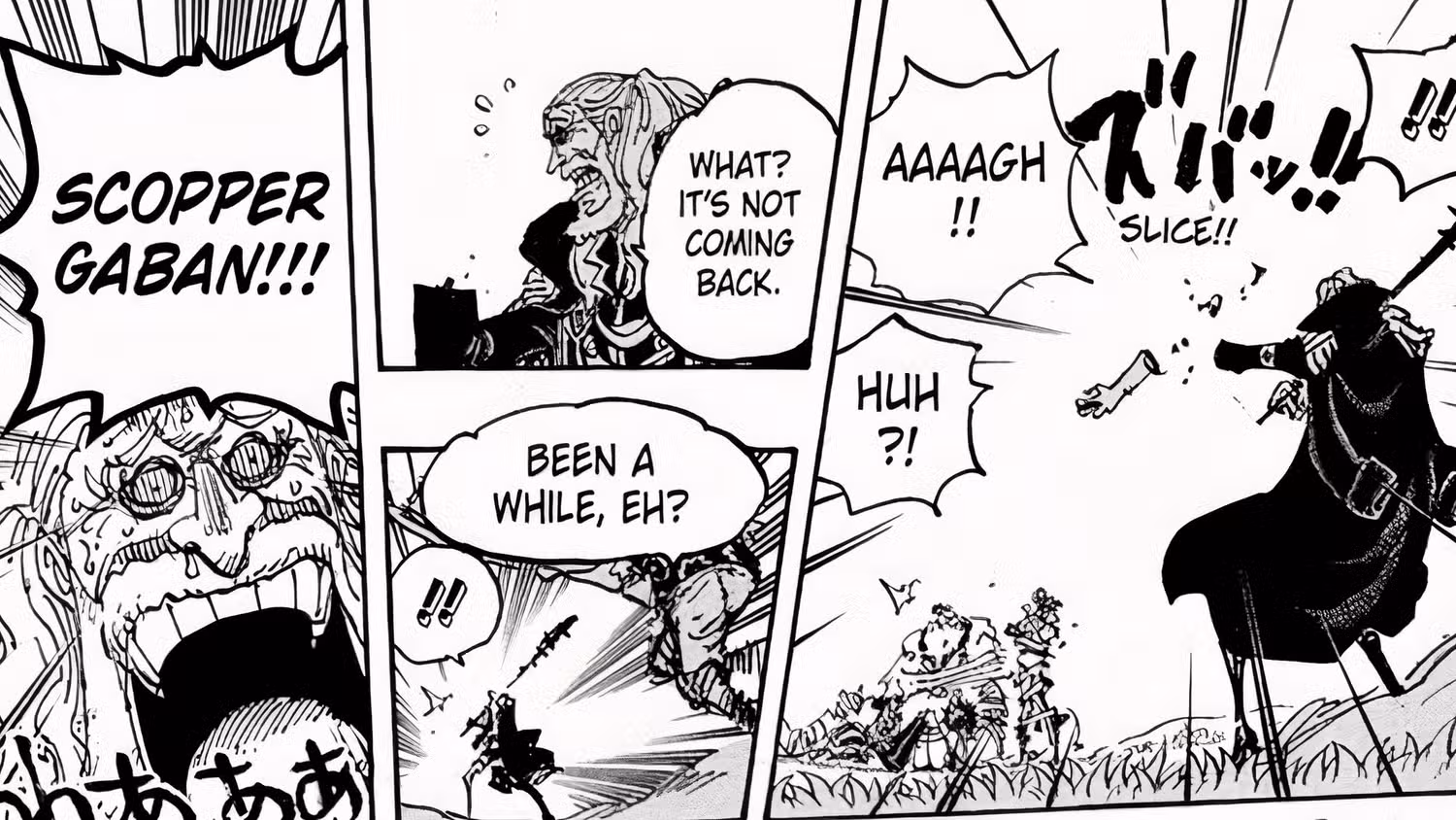 scopper gaban slices off sommers arm one piece chapter 1148 spoilers