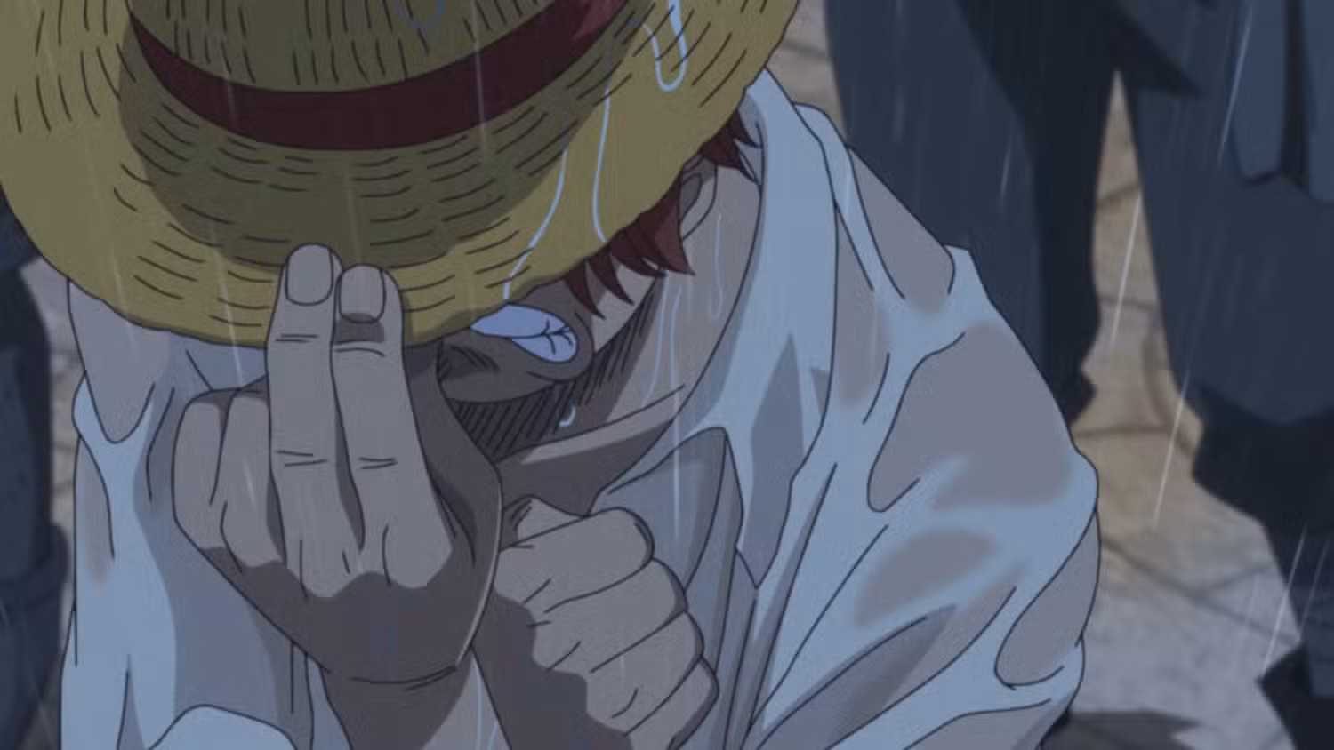 shanks crying at roger s execution one piece