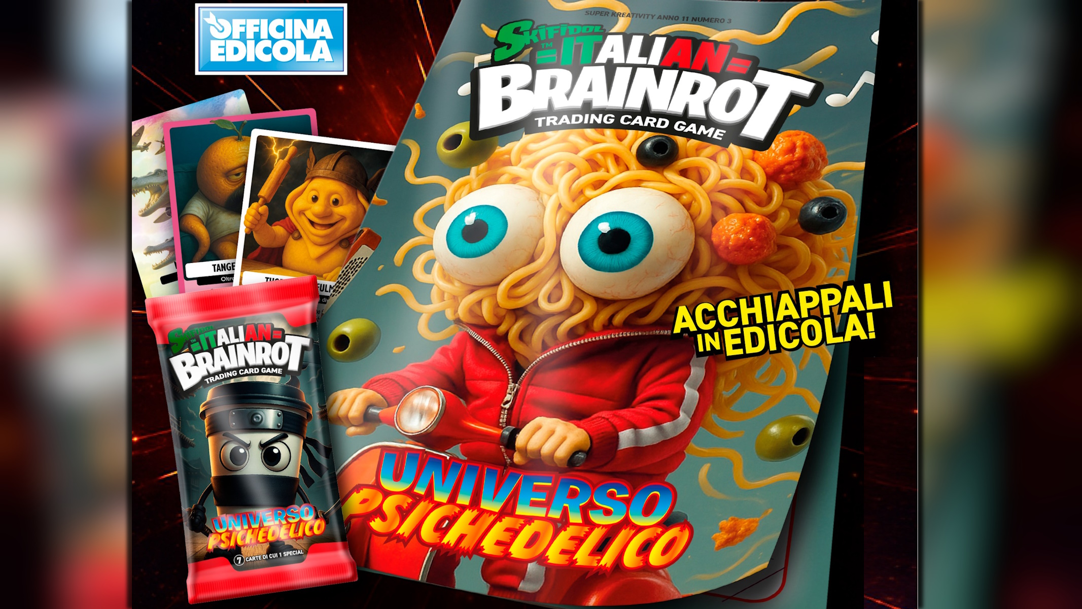 gioco di carte skifidol dedicato agli italian brainrot