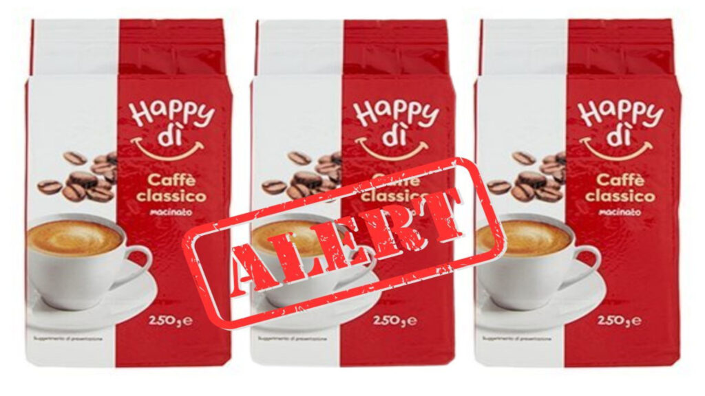 Caffè macinato Happy Dì: lotto ritirato dai negozi per rischio chimico da ocratossina A oltre i limiti 2 caffe happy di 1