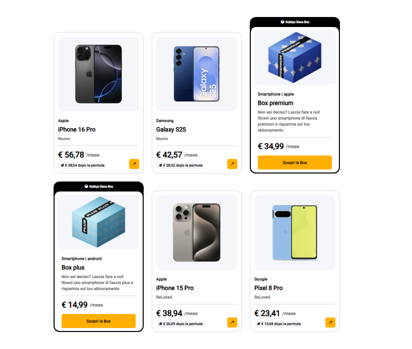 Kena e Subbyx rivoluzionano gli smartphone: nasce l'offerta per noleggiare gli ultimi modelli 2 image 45