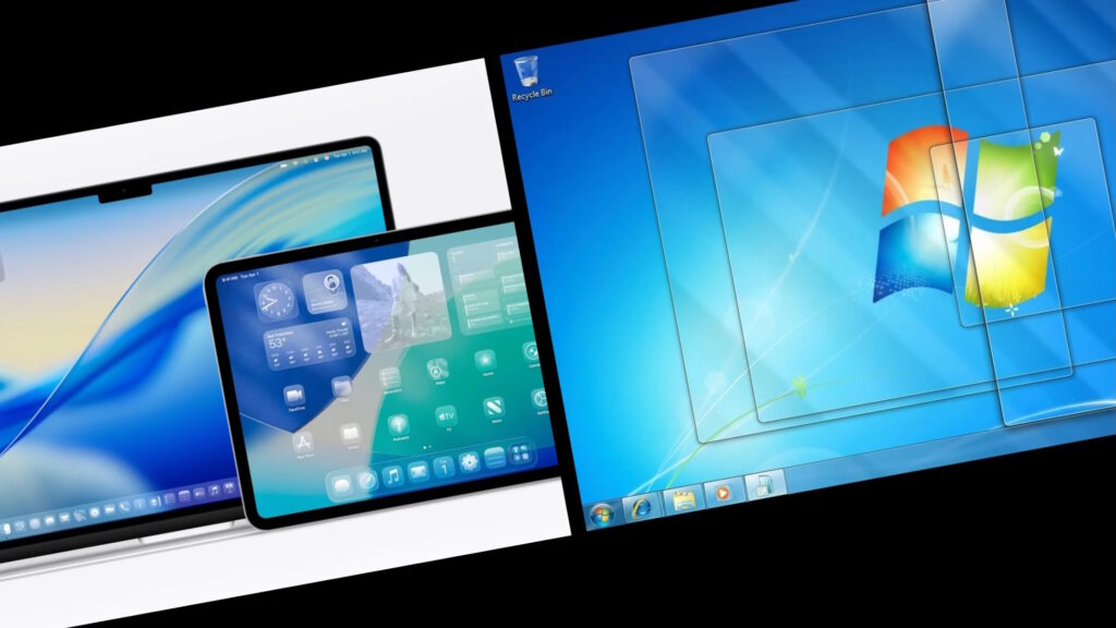 iOS 26 Liquid Glass: l'ultima rivoluzione estetica di Apple divide il web, che lo paragona a Windows Vista 3 ios26 liquid glass vs windows vista