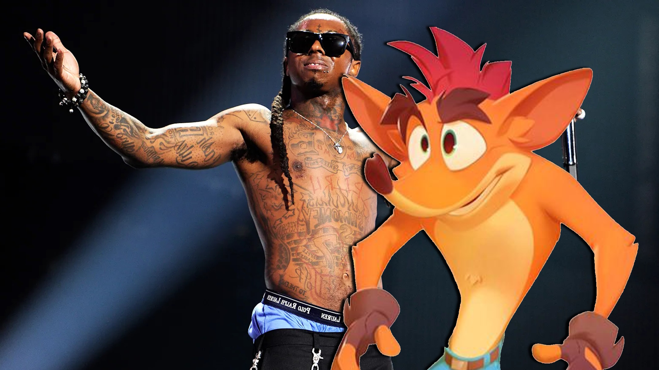 Lil Wayne e Crash Bandicoot