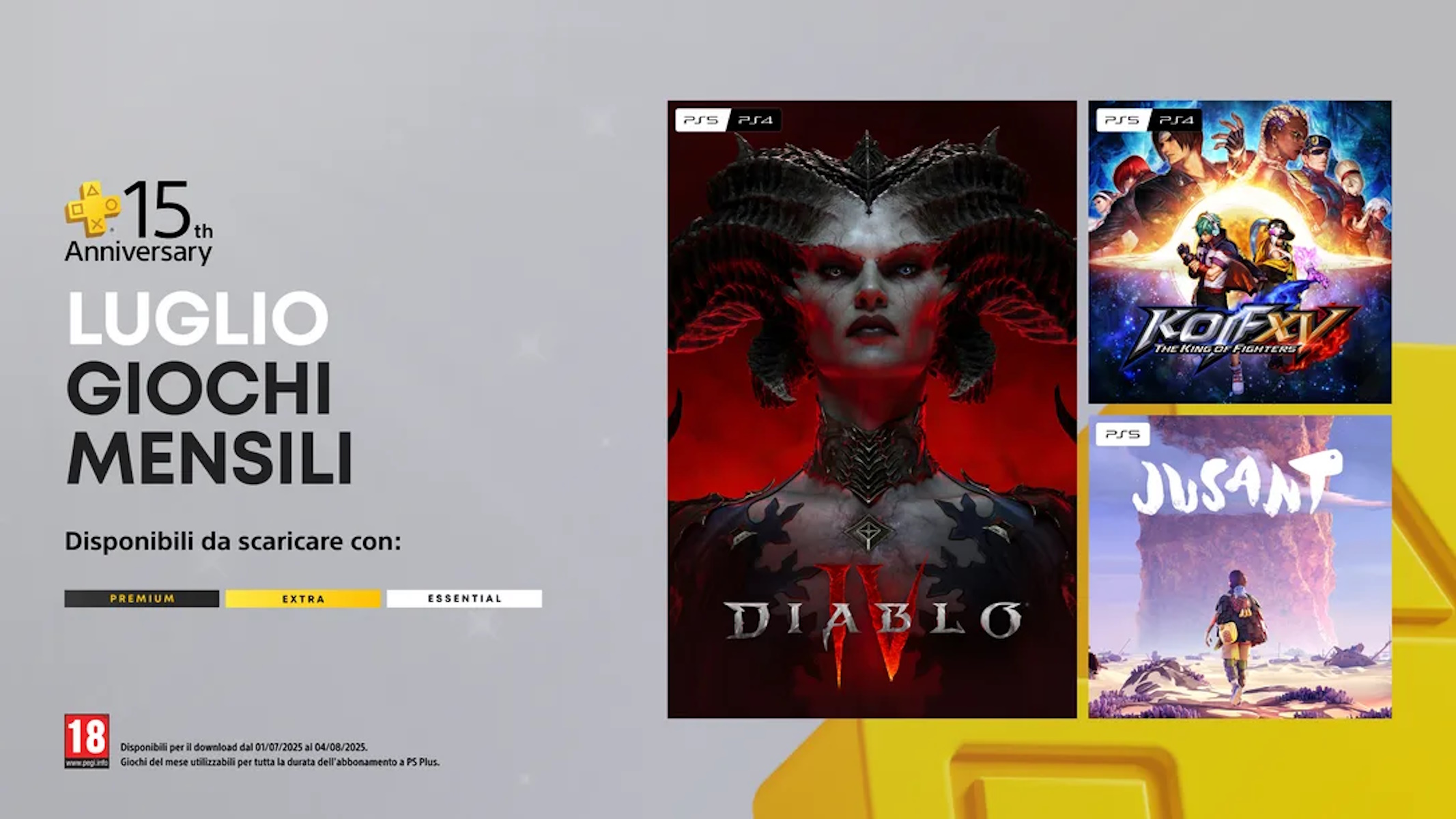 PlayStation Plus essential di luglio 2025