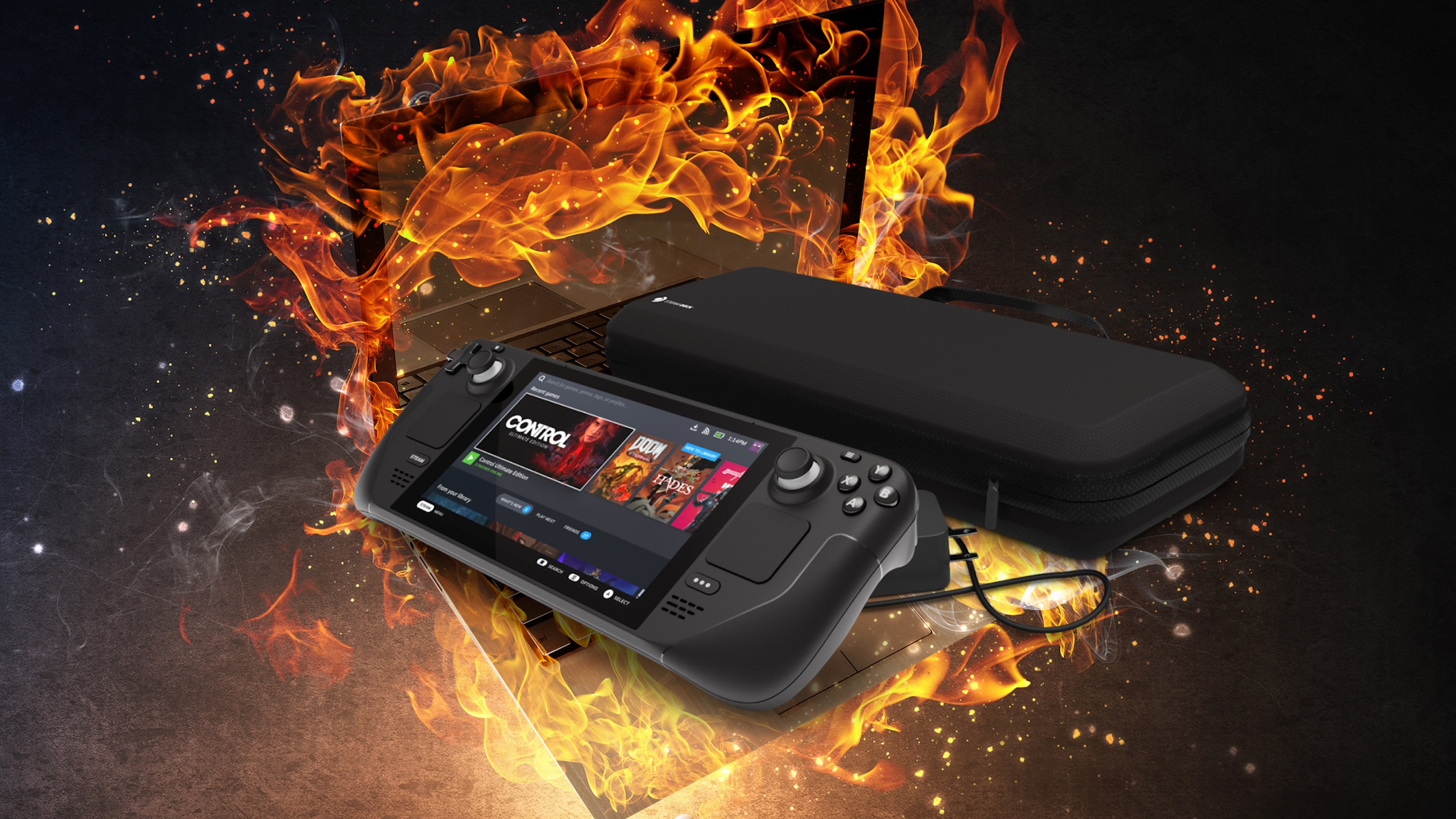 Steam Deck sopravvive a un incendio