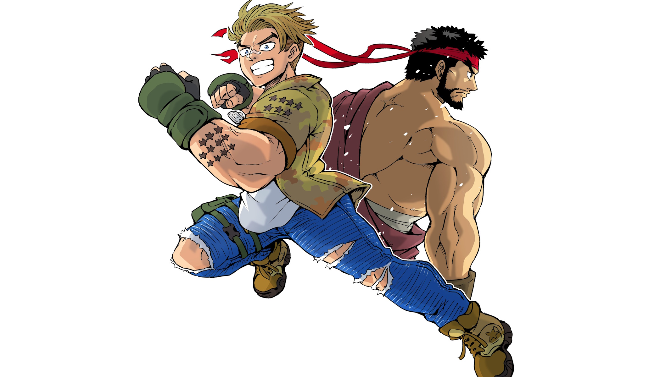 Key visual del manga Street Fighter Luke Rising