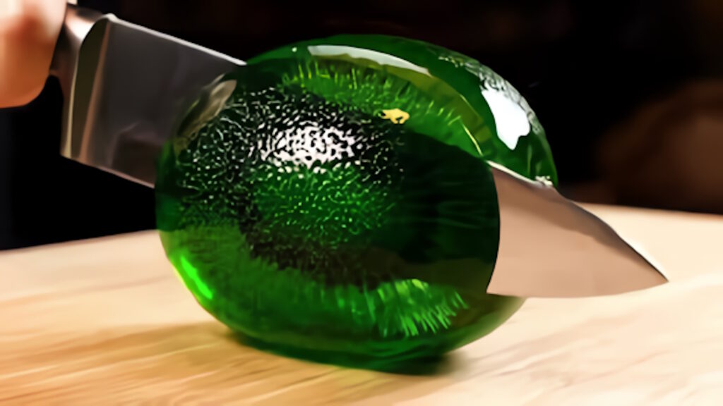 TikTok: la nuova ossessione si chiama ASMR AI, con frutta di vetro, lava bollente e alieni affamati 1 tiktok ai asmr frutti vetro