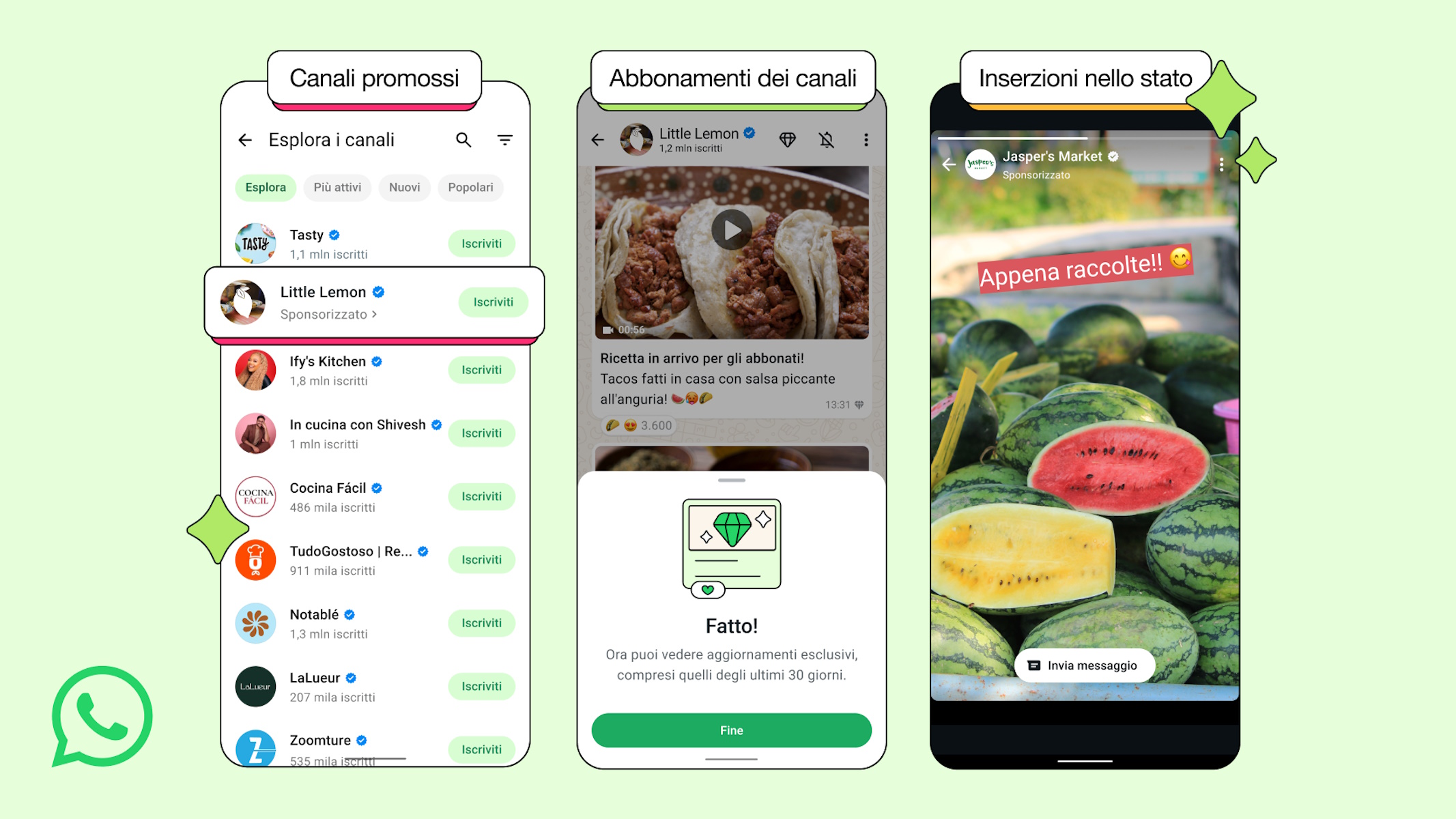 WhatsApp introduce le pubblicità nella sezione Aggiornamenti, abbonamenti ai canali e suggerimenti personalizzati.