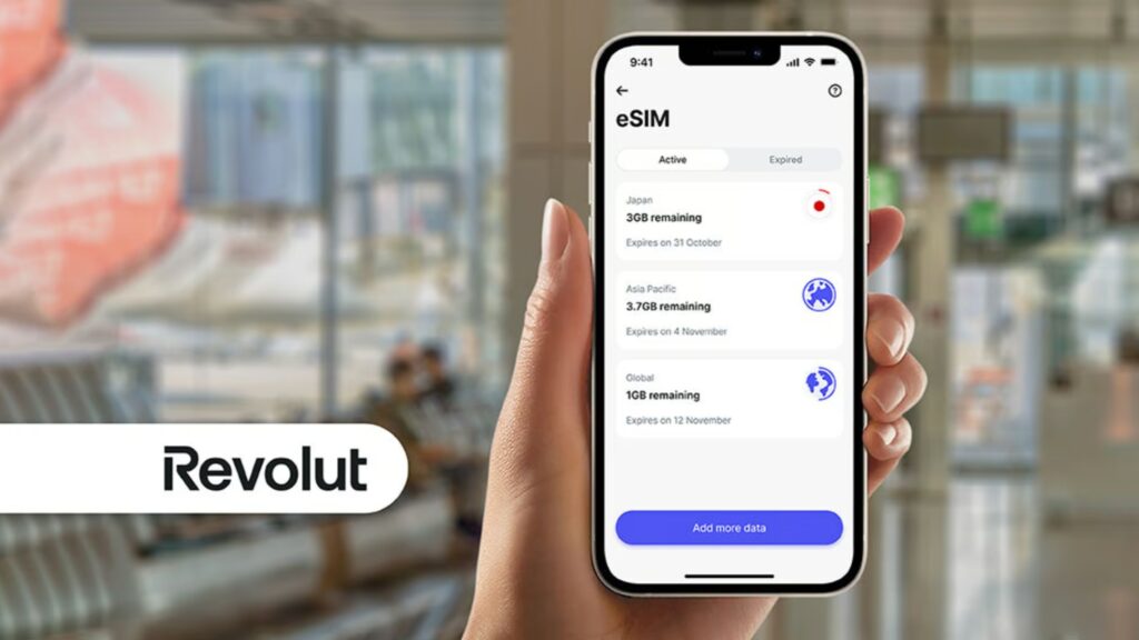 Revolut lancia le sue eSIM: piani dati globali e regionali a partire da 1,50€ al GB 1 Revolut Rolls Out eSIMs for Singapore Travelers