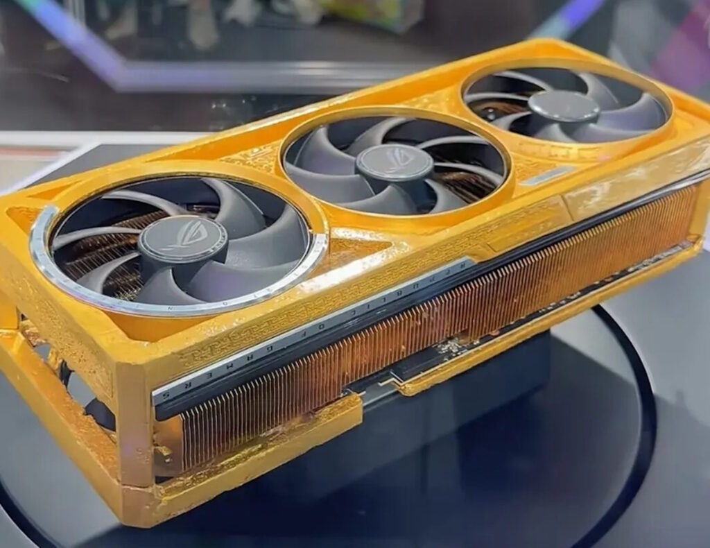 ASUS presenta una RTX 5090 in edizione speciale rivestita in oro, al prezzo di 500.000 dollari 2 asus gpu 5090 gold edition