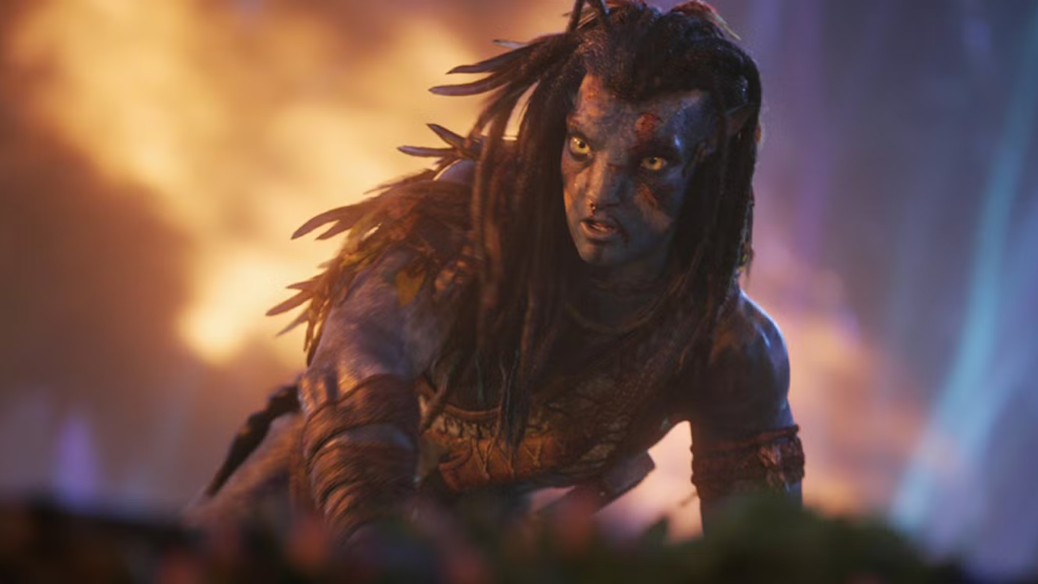 Jake Sully in Avatar Fuoco e Cenere