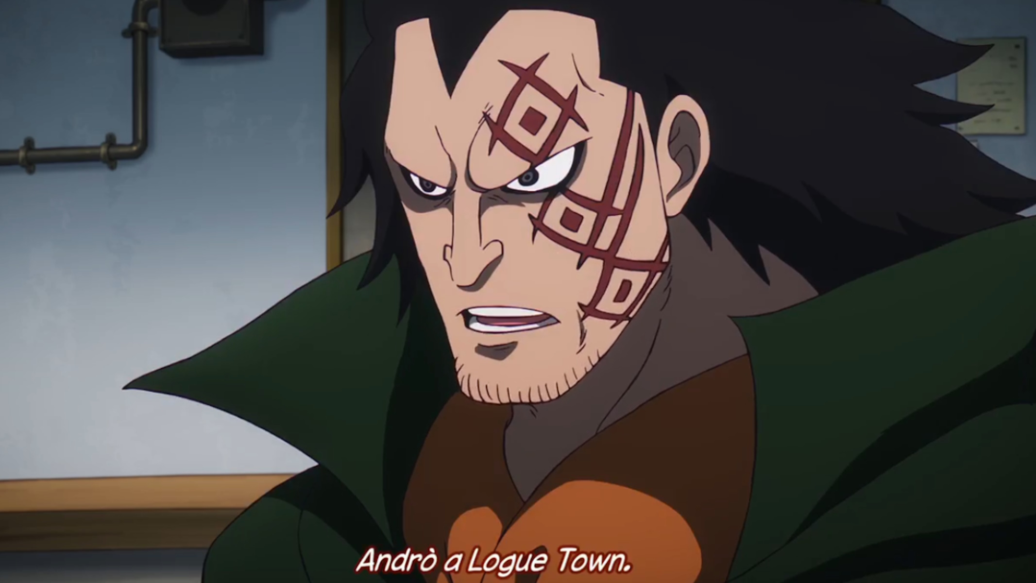 dragon pronto ad andare a loguetown nell'episodio 1136 di one piece