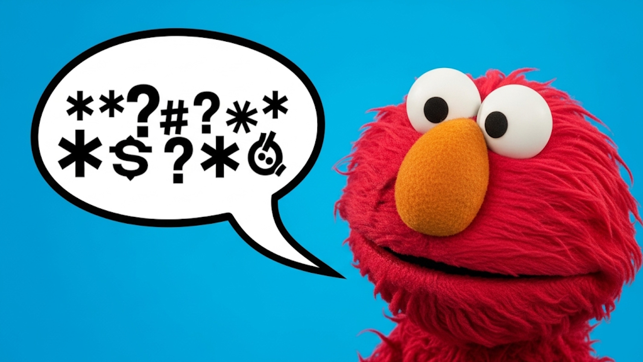 Elmo dei Muppets dice parolacce