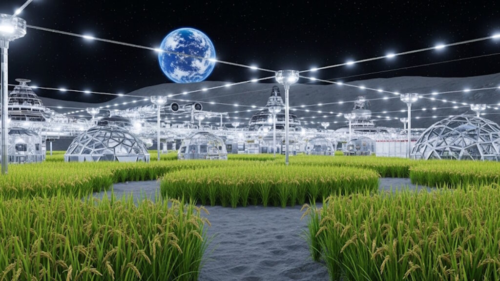 Moon-Rice: il progetto italiano che porta il riso nello spazio per le future missioni 1 moon rice riso luna