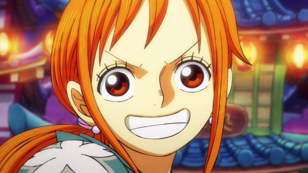 one piece o nami sorridente