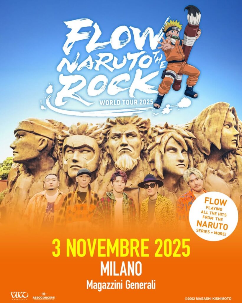 I Flow arrivano in Italia con l'evento Naruto the Rock il prossimo novembre 1 Flow, Naruto