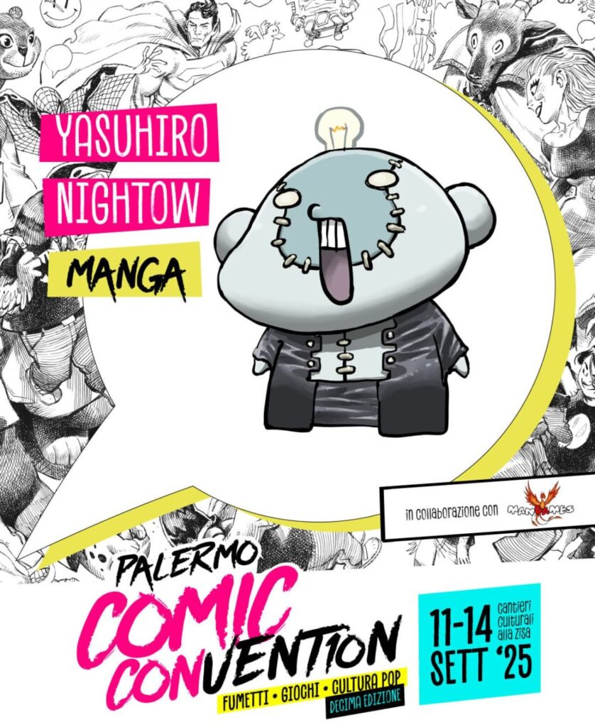Yasuhiro Nightow (Trigun) sarà ospite alla Palermo Comic Convention 2025! 1 Yasuhiro Nightow