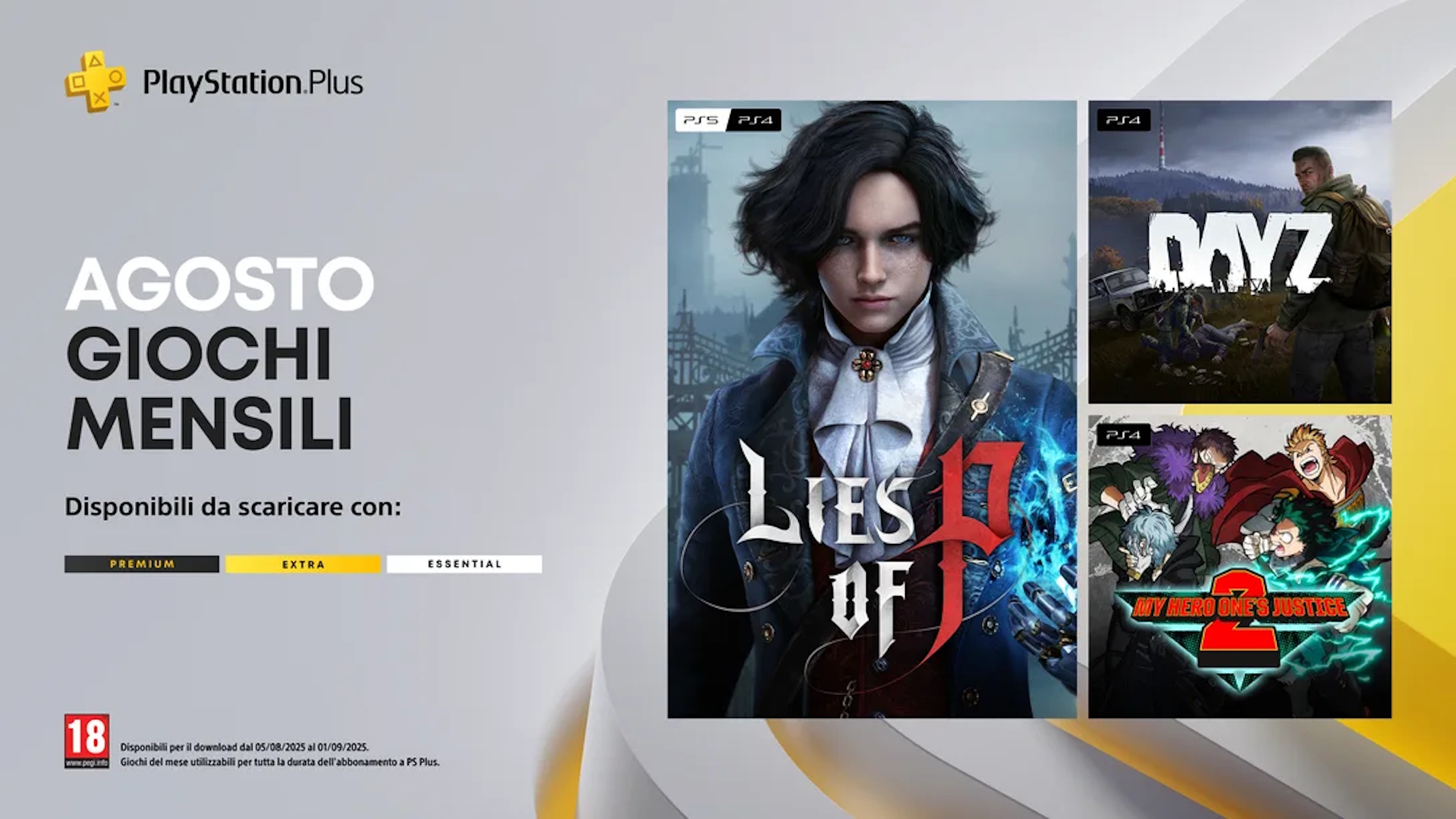 PlayStation Plus Essential di Agosto 2025