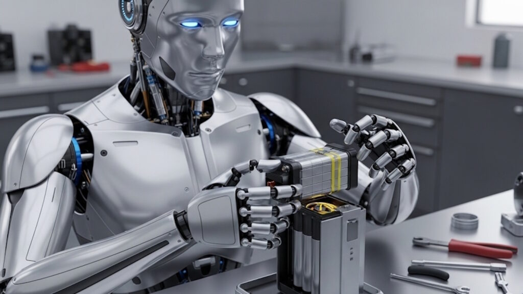 Walker S2, il robot di UBTech progettato per sostituire autonomamente la propria batteria 2 robot umanoide cambio batteria