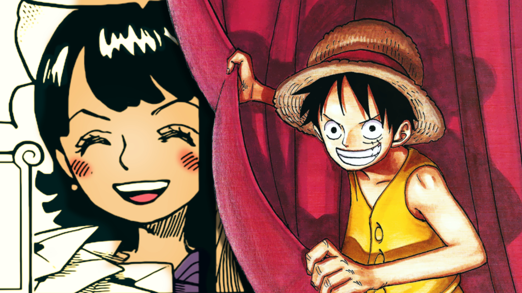 Luffy pulling the curtain back on tritoma from one piece.jpg